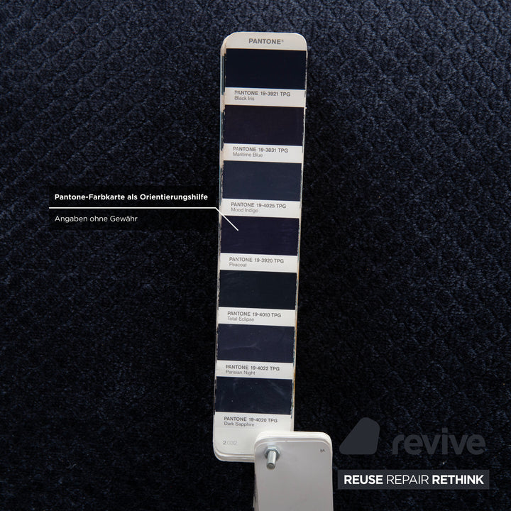 Rolf Benz 3100 Stoff Sessel Blau Neubezug manuelle Funktion