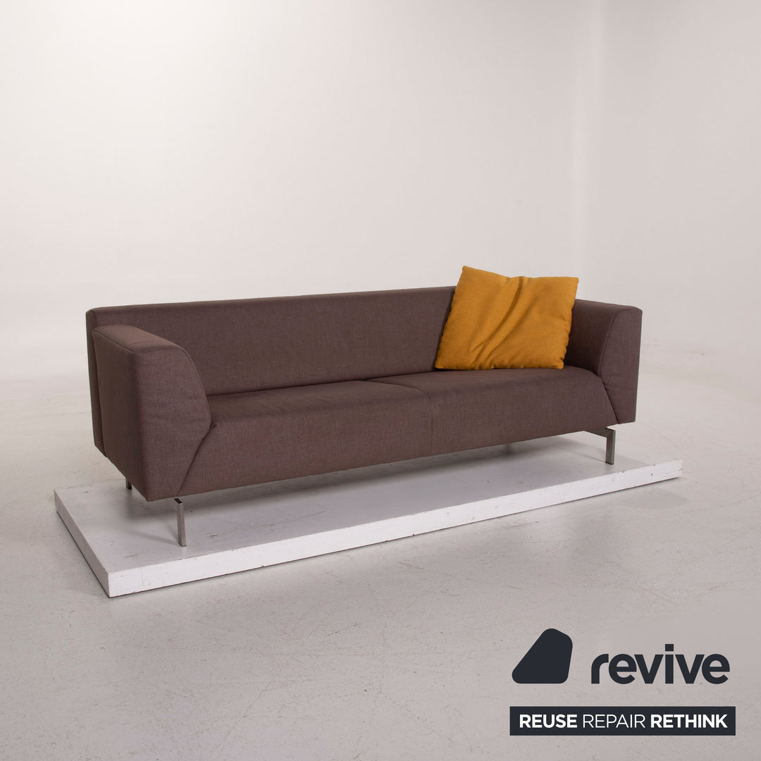 Rolf Benz 318 Linea fabric sofa set gray 1x three-seater 1x two-seater #15457