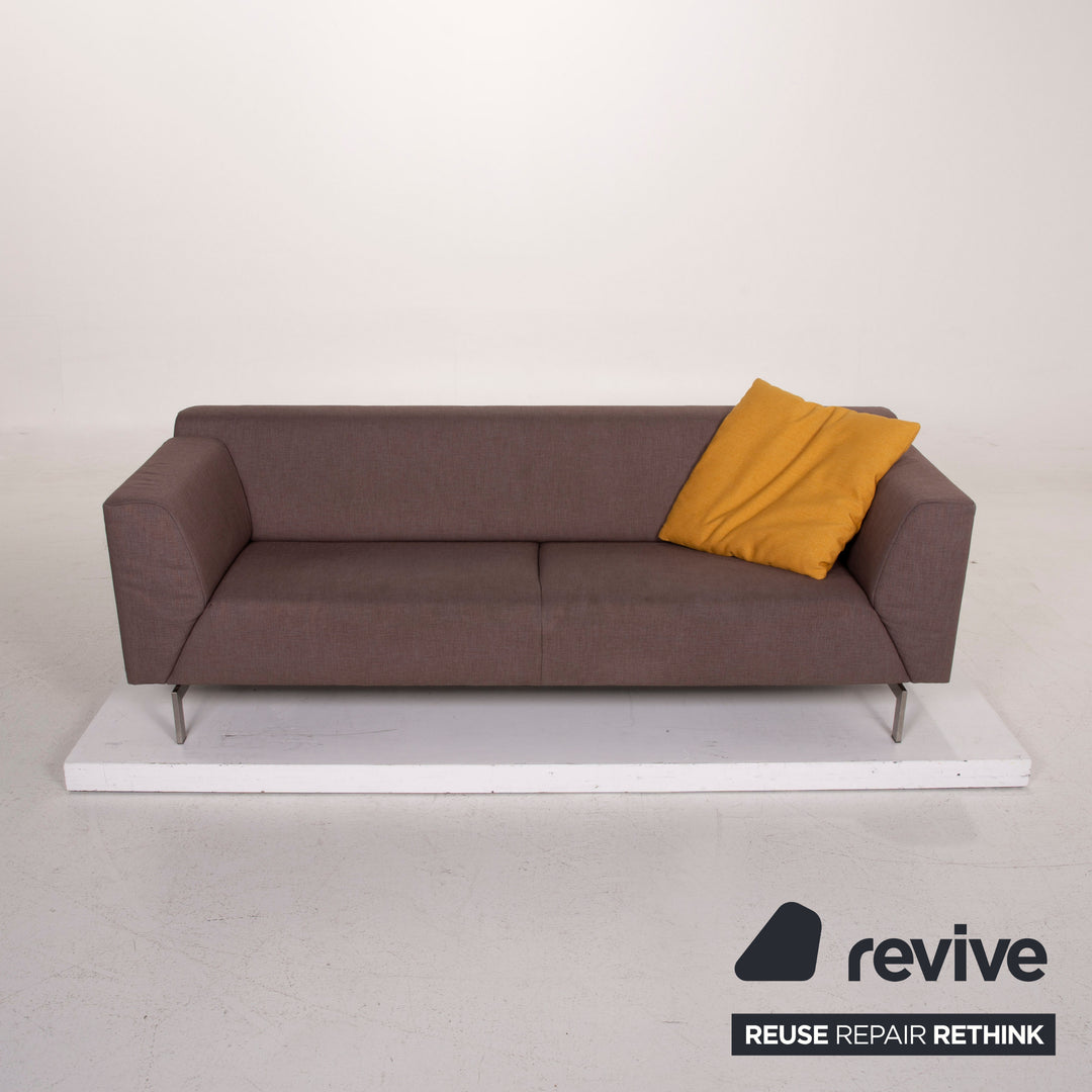 Rolf Benz 318 Linea fabric sofa set gray 1x three-seater 1x two-seater #15457
