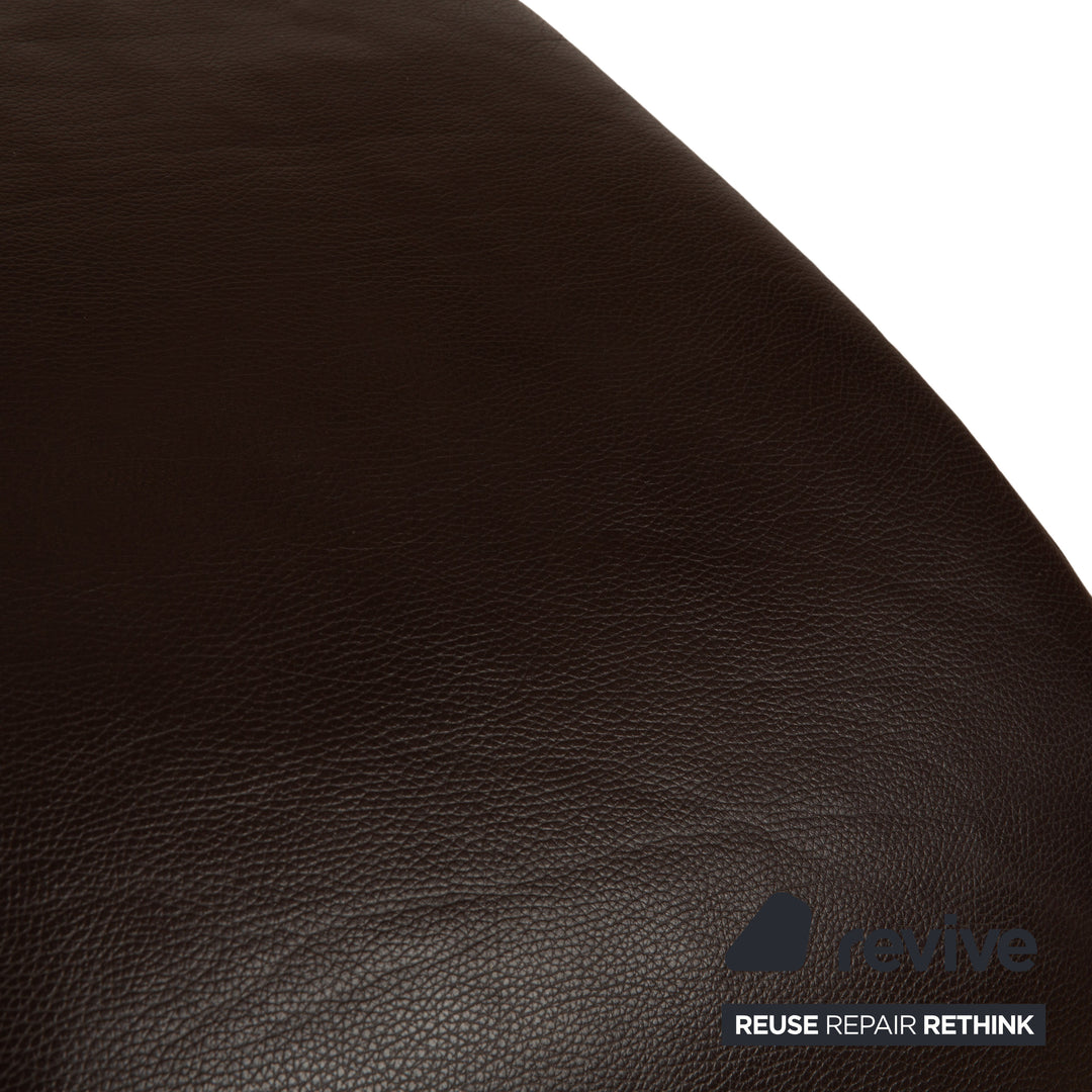 Rolf Benz 322 Leather Stool Brown Chestnut