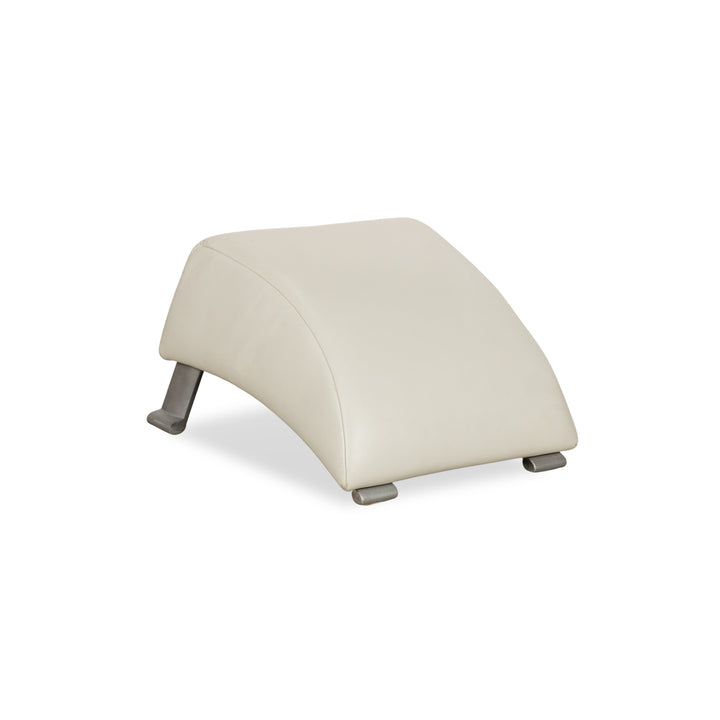 Rolf Benz 322 Leder Hocker Creme