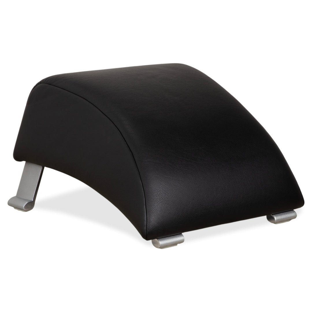 Rolf Benz 322 Leder Hocker Schwarz