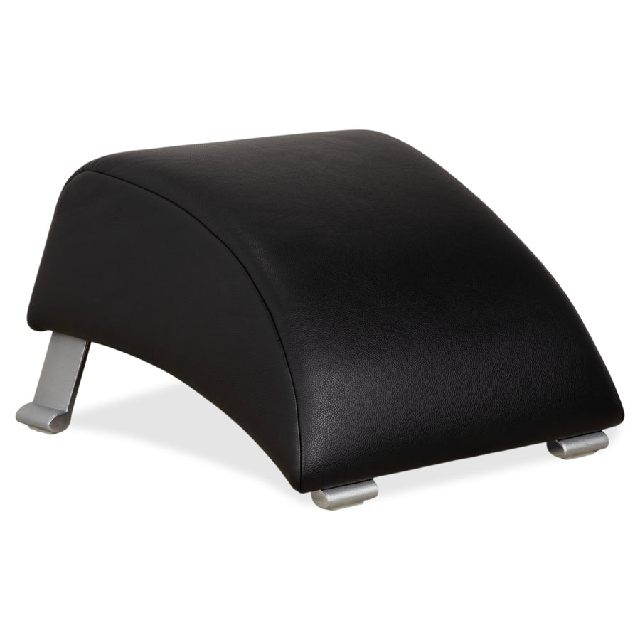 Rolf Benz 322 Leder Hocker Schwarz