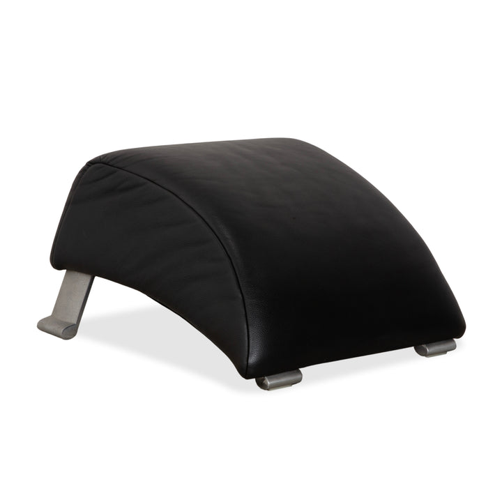 Rolf Benz 322 Leder Hocker Schwarz