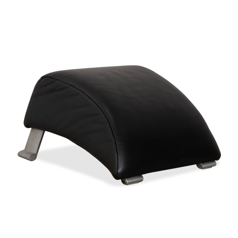 Rolf Benz 322 Leder Hocker Schwarz