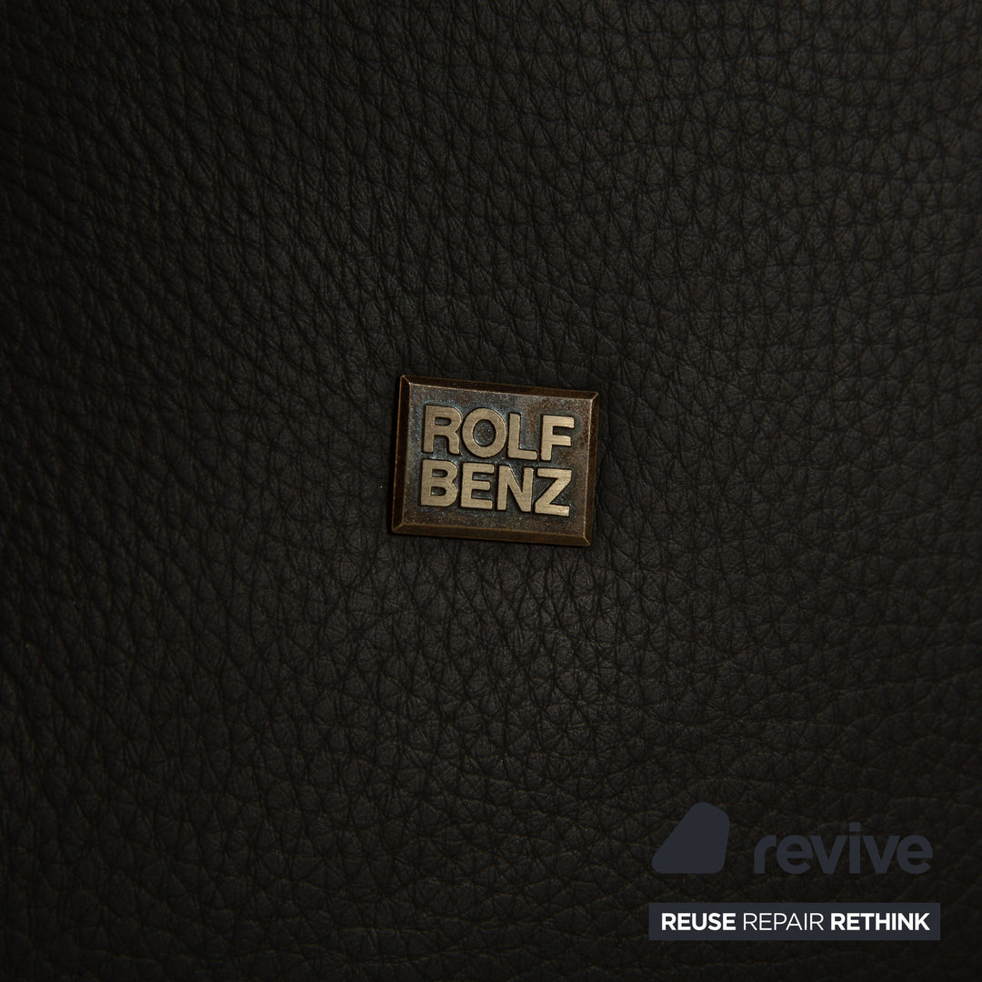 Rolf Benz 322 leather armchair anthracite