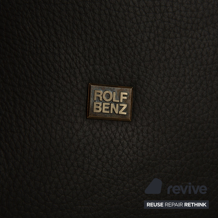 Rolf Benz 322 leather armchair anthracite
