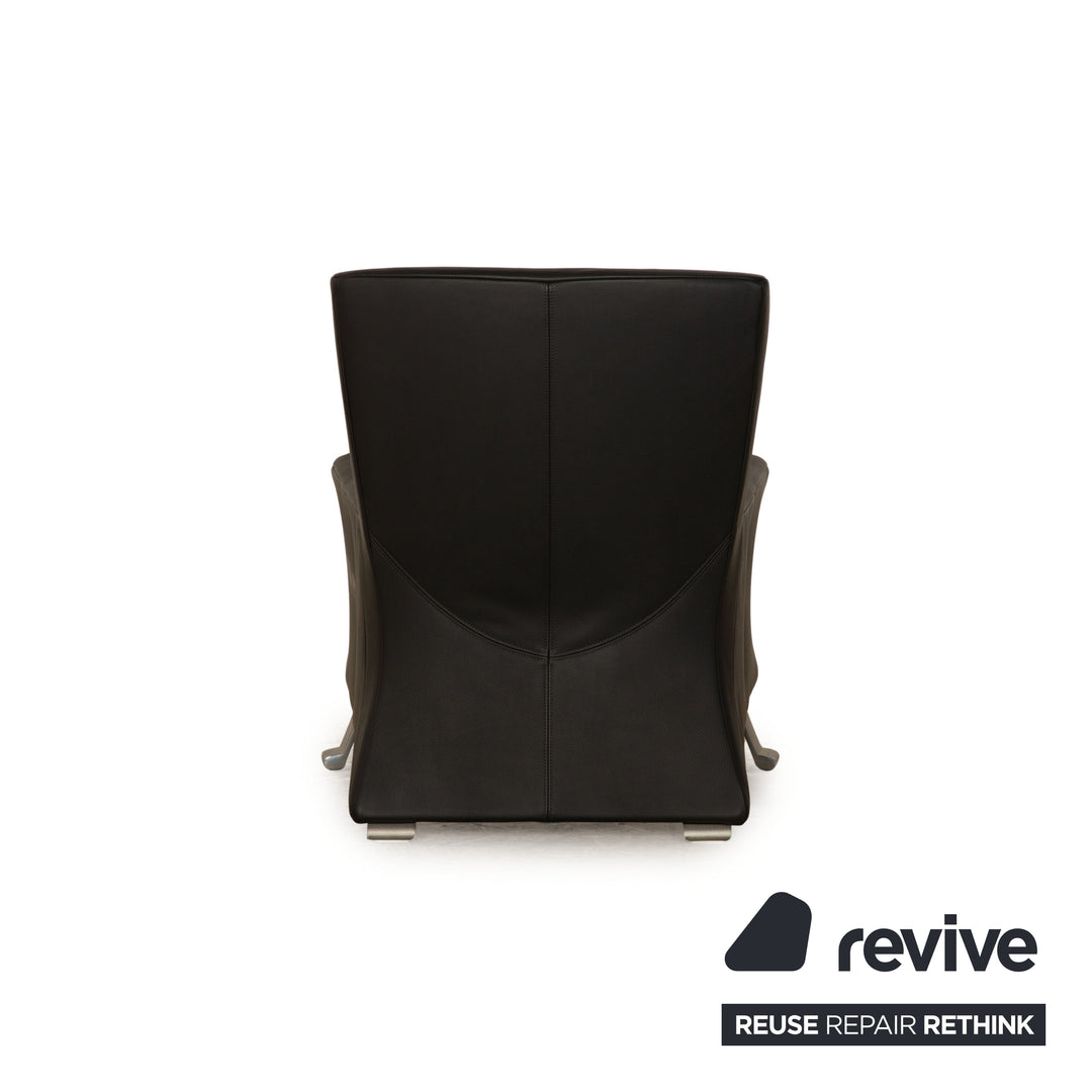 Rolf Benz 322 leather armchair anthracite