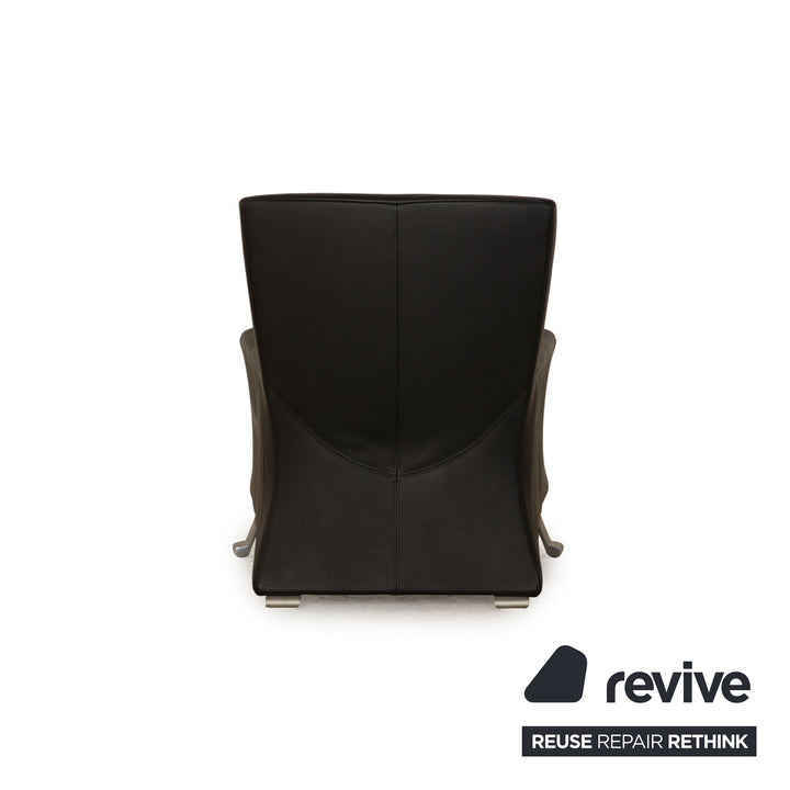 Rolf Benz 322 leather armchair anthracite