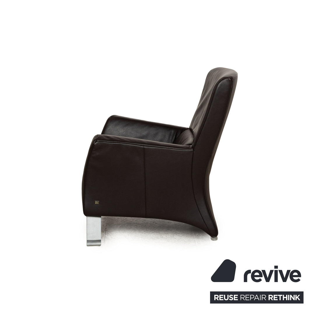 Rolf Benz 322 Leather Armchair Brown