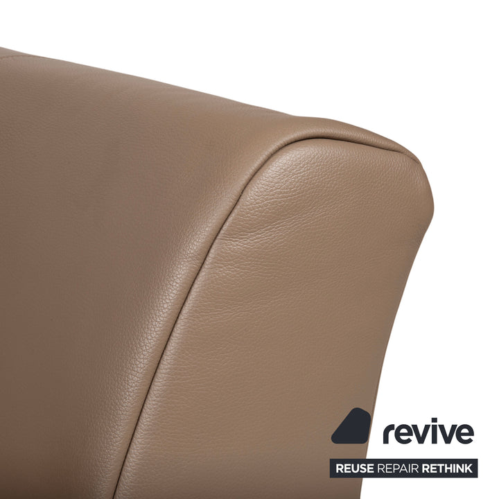 Rolf Benz 322 Leather Armchair Brown Cognac