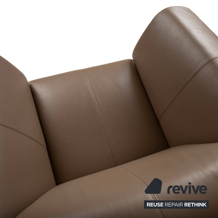 Rolf Benz 322 Leather Armchair Brown Cognac