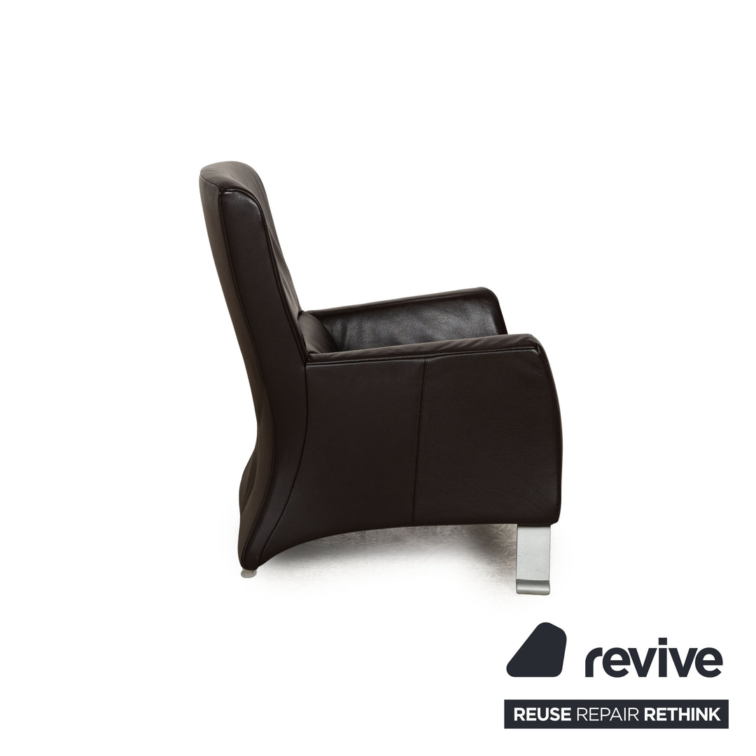 Rolf Benz 322 Leather Armchair Brown