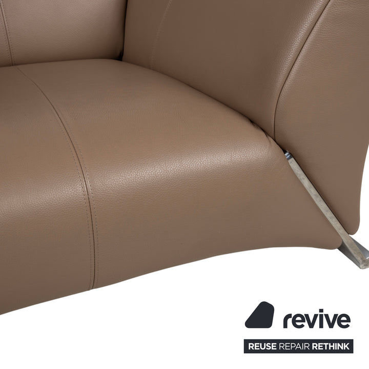 Rolf Benz 322 Leather Armchair Brown Cognac