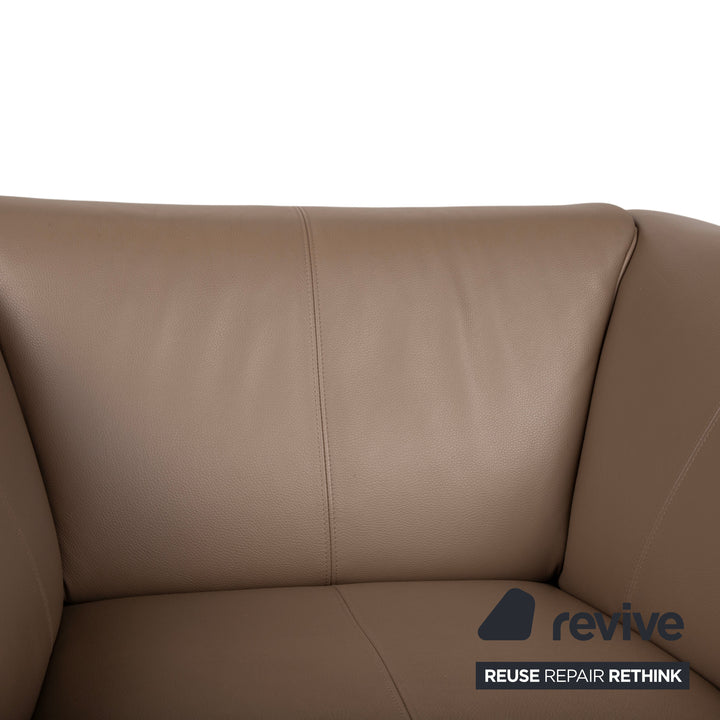 Rolf Benz 322 Leather Armchair Brown Cognac