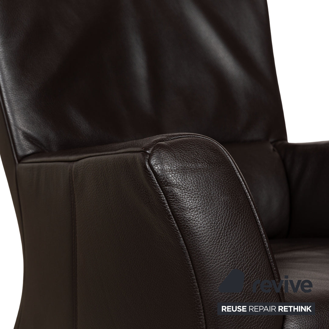 Rolf Benz 322 Leather Armchair Brown