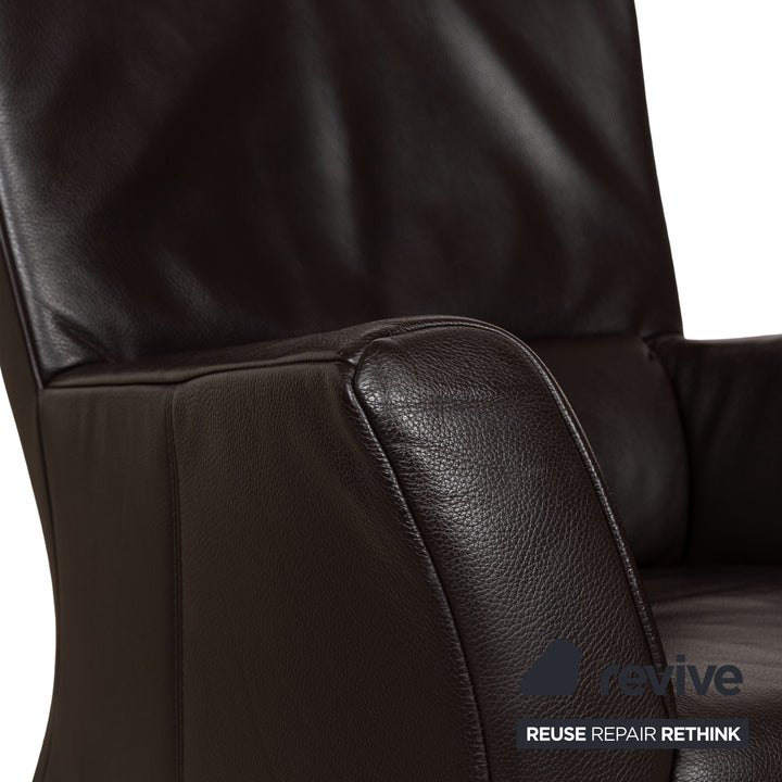 Rolf Benz 322 Leather Armchair Brown