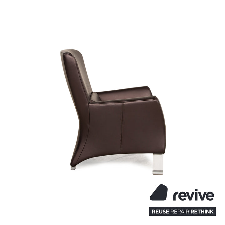 Rolf Benz 322 Leather Armchair Brown