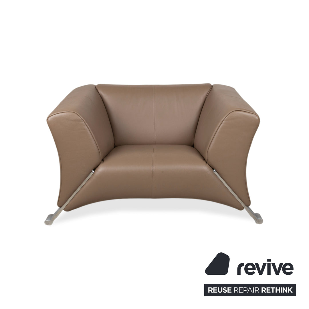 Rolf Benz 322 Leder Sessel Braun Cognac
