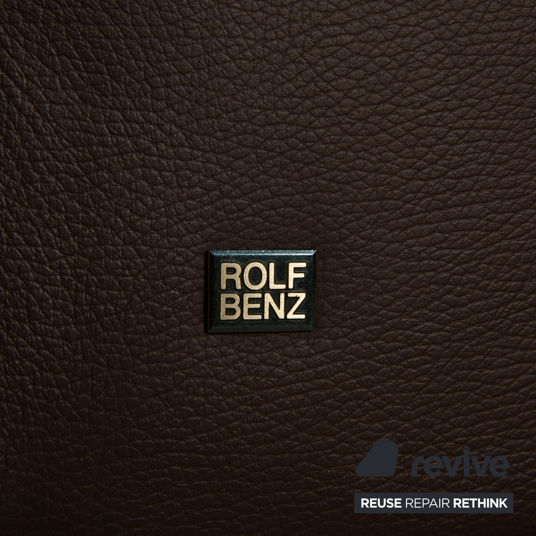 Rolf Benz 322 Leather Armchair Brown Chestnut