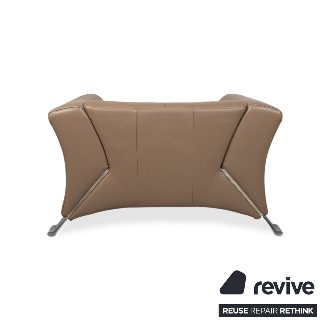 Rolf Benz 322 Leather Armchair Brown Cognac