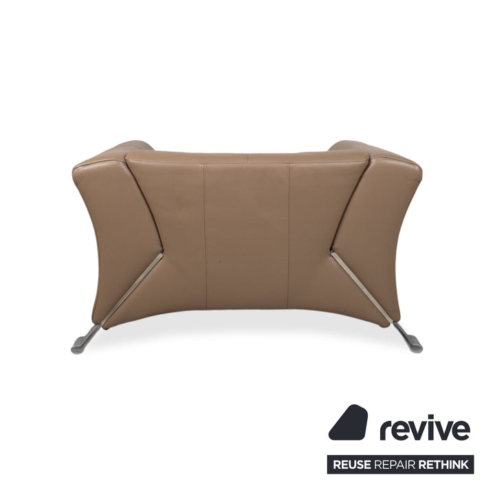 Rolf Benz 322 Leather Armchair Brown Cognac