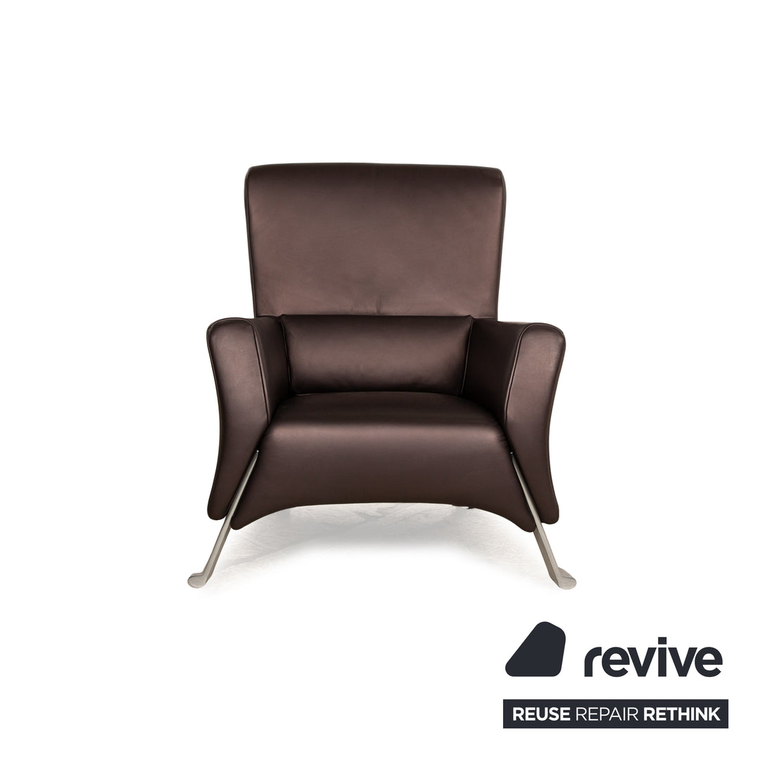 Rolf Benz 322 Leather Armchair Brown