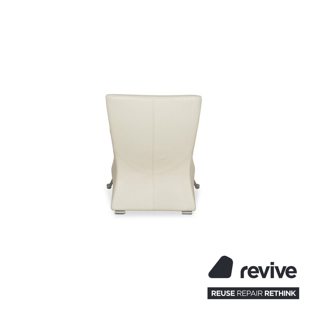 Rolf Benz 322 leather armchair cream