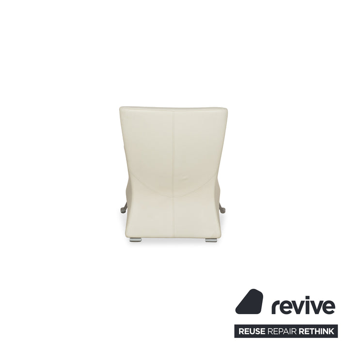 Rolf Benz 322 Leder Sessel Garnitur Creme