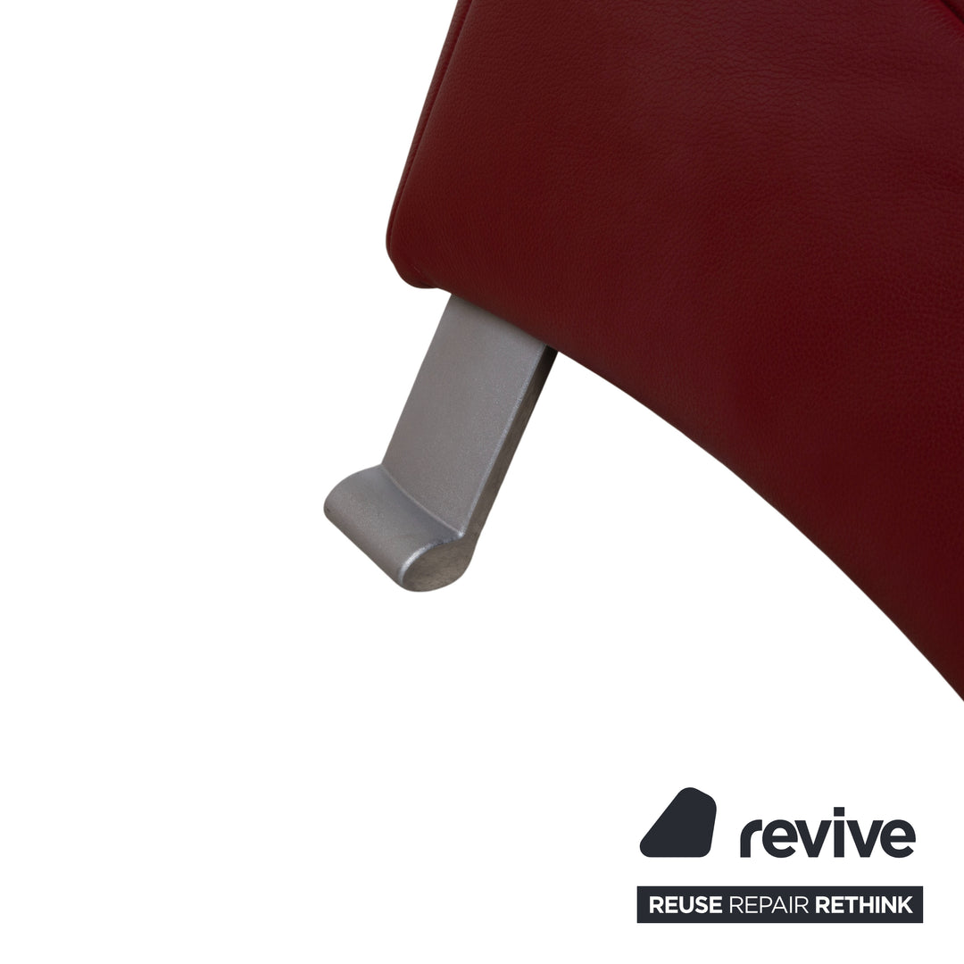 Rolf Benz 322 Leder Sessel Rot Bordeaux