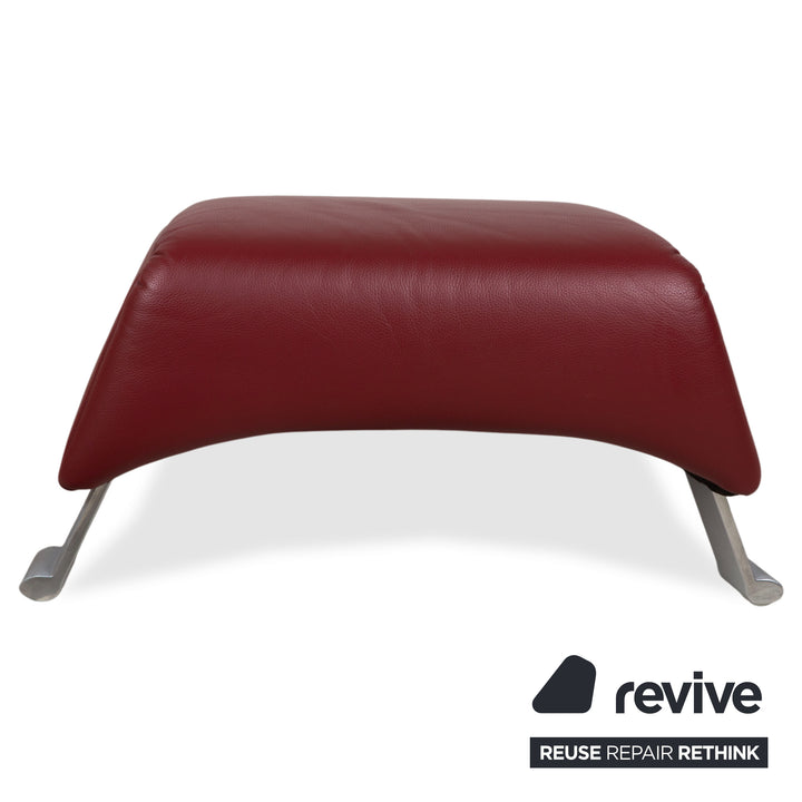 Rolf Benz 322 Leder Sessel Rot Bordeaux
