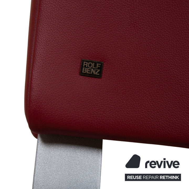 Rolf Benz 322 Leder Sessel Rot Bordeaux