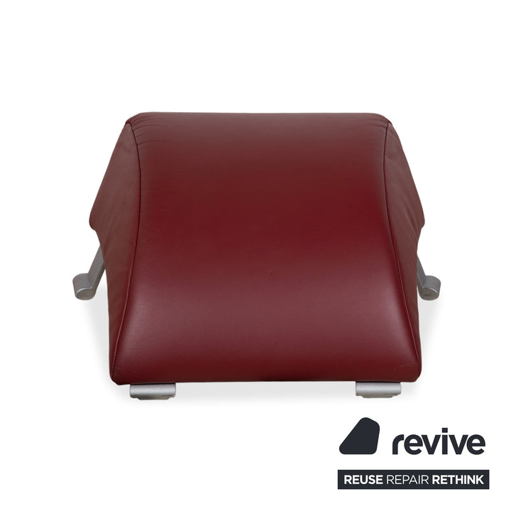Rolf Benz 322 Leder Sessel Rot Bordeaux