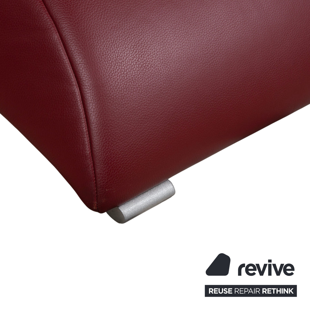 Rolf Benz 322 Leder Sessel Rot Bordeaux