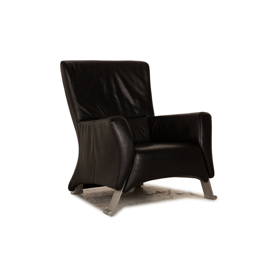 Rolf Benz 322 Leather Armchair Black