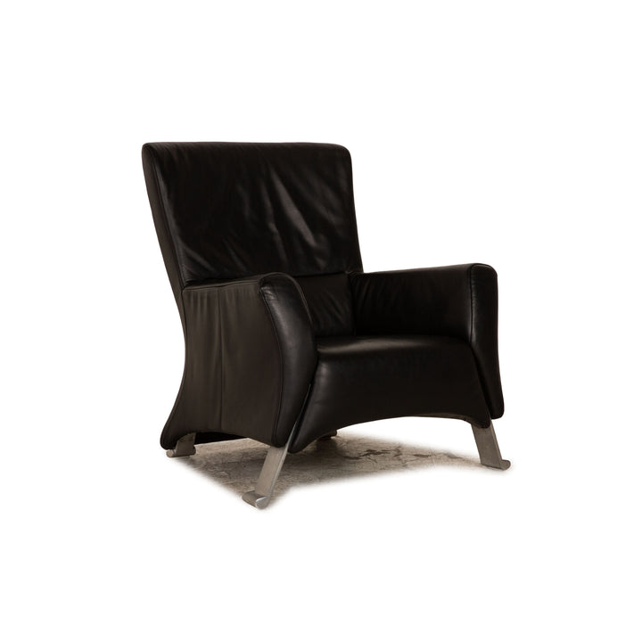 Rolf Benz 322 Leather Armchair Black