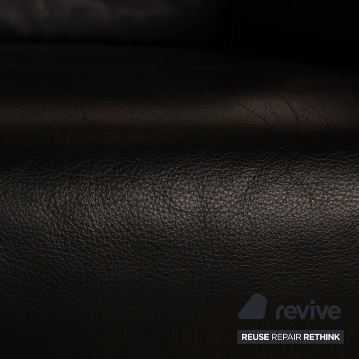 Rolf Benz 322 Leather Armchair Black