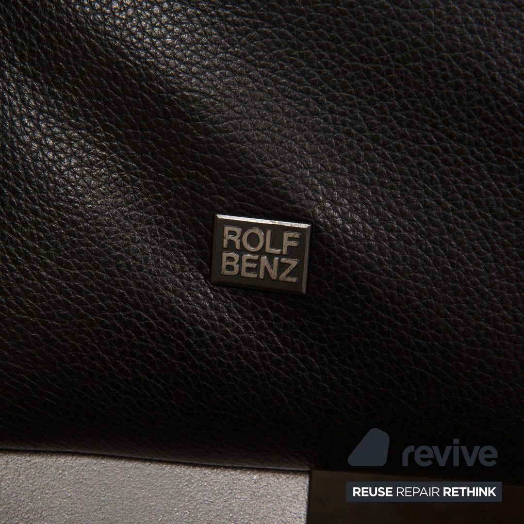 Rolf Benz 322 Leather Armchair Black