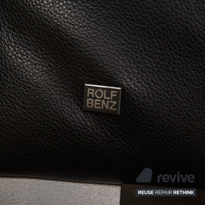 Rolf Benz 322 Leather Armchair Black