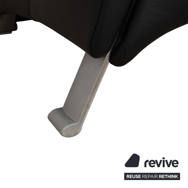 Rolf Benz 322 Leder Sessel Schwarz