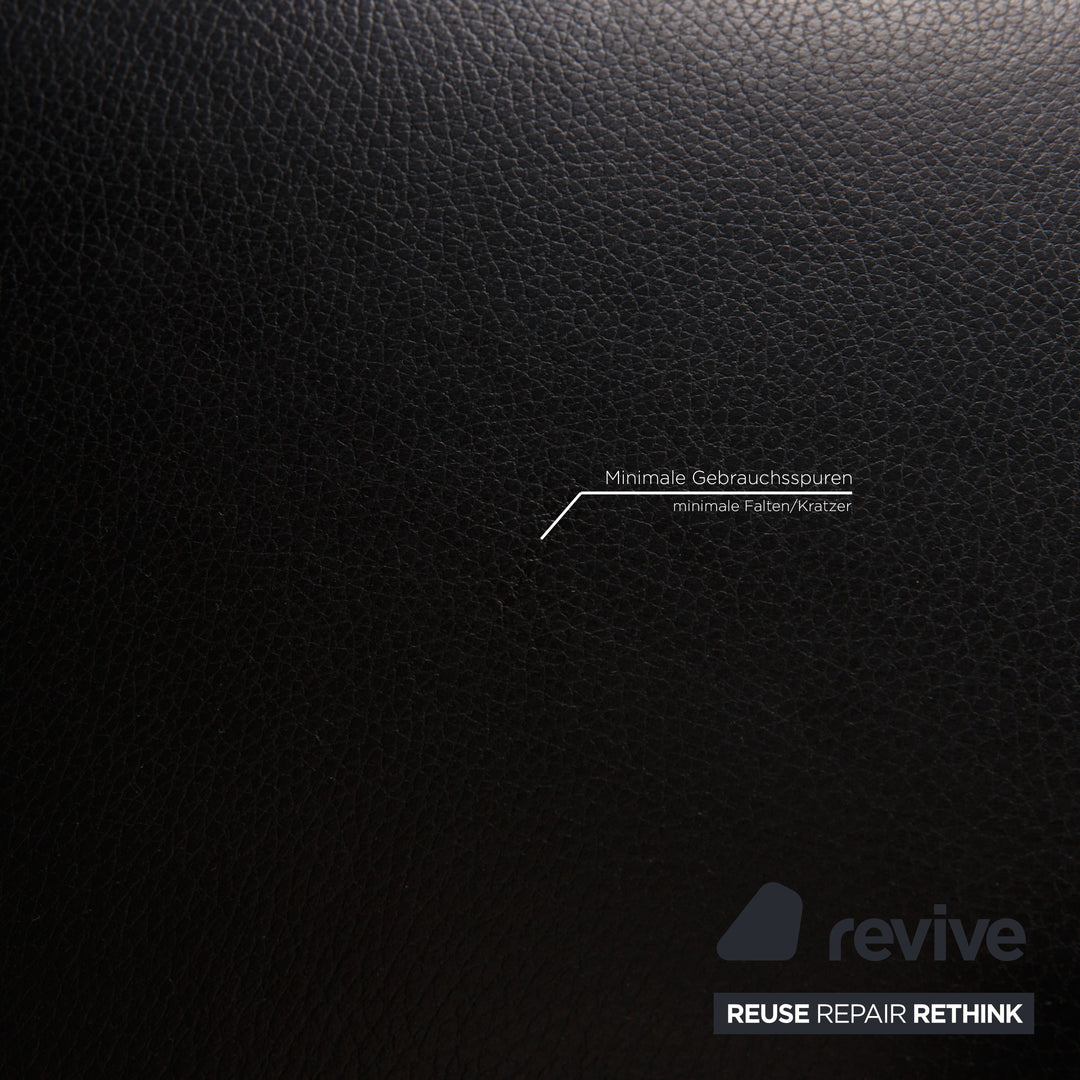 Rolf Benz 322 Leather Armchair Black