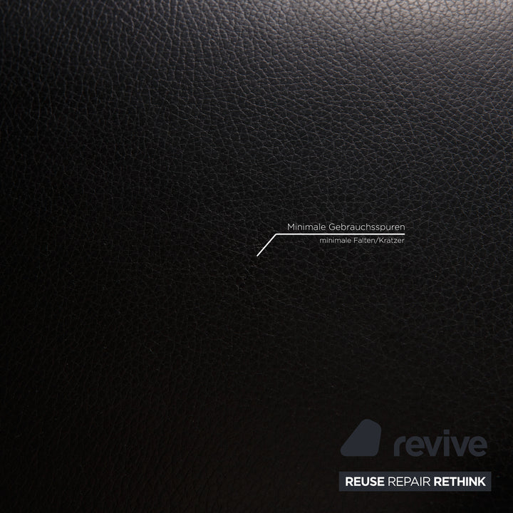 Rolf Benz 322 Leather Armchair Black