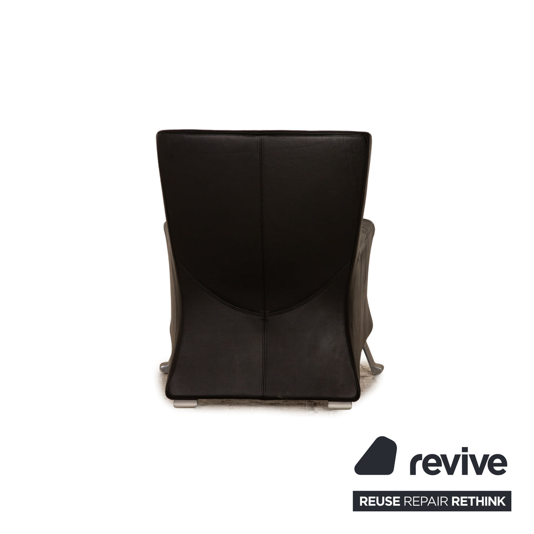 Rolf Benz 322 Leather Armchair Black