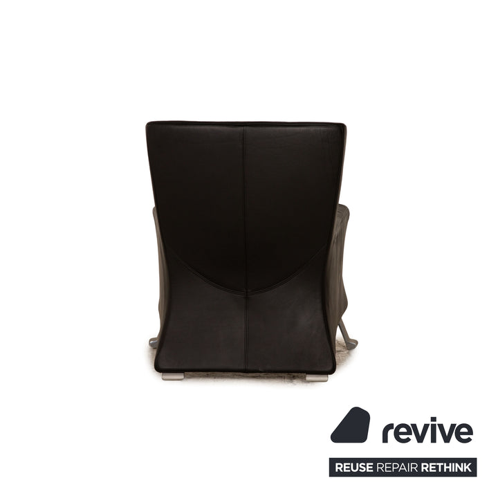 Rolf Benz 322 Leather Armchair Black
