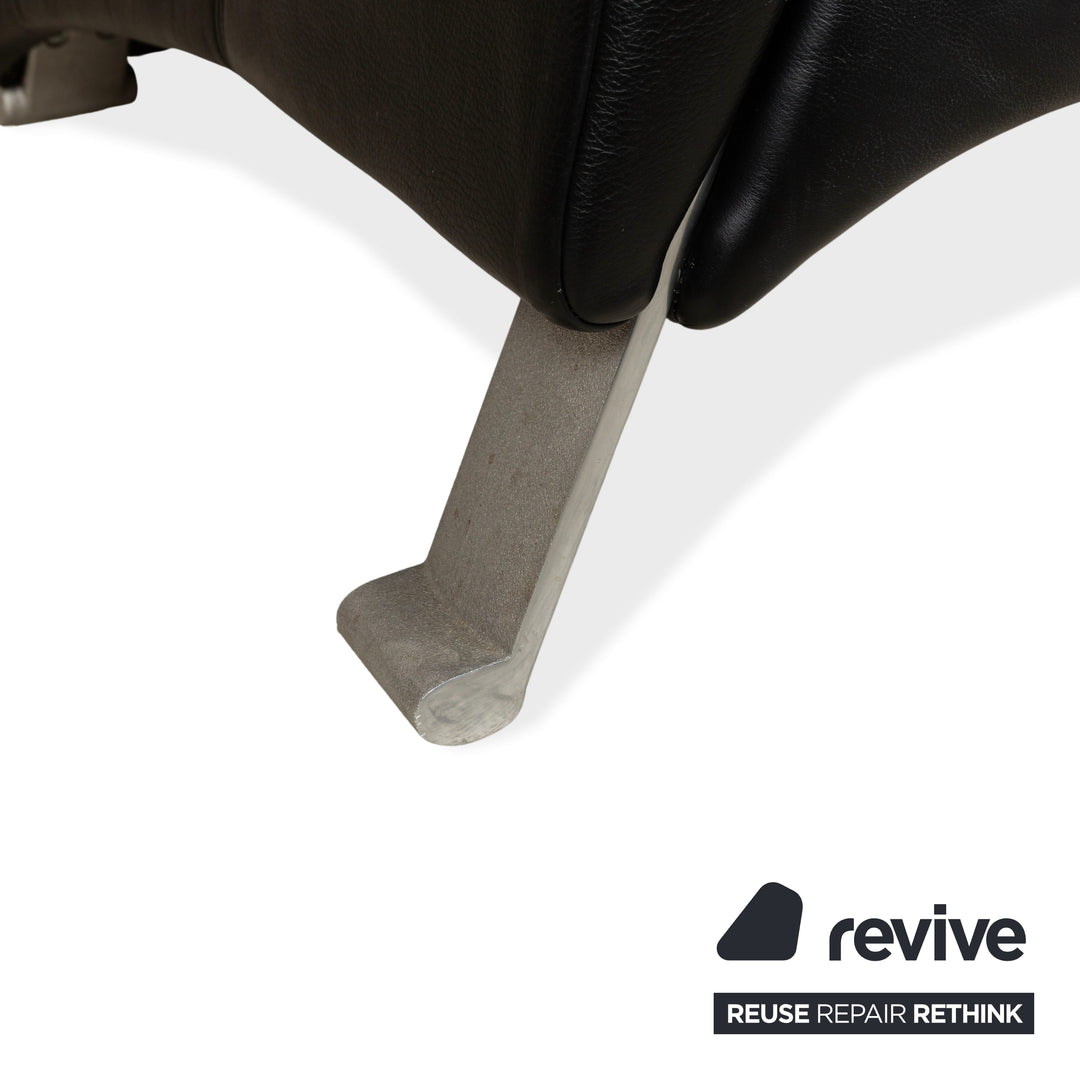 Rolf Benz 322 Leather Armchair Black