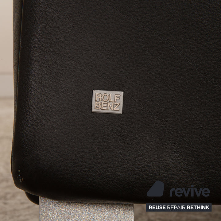 Rolf Benz 322 Leather Armchair Black