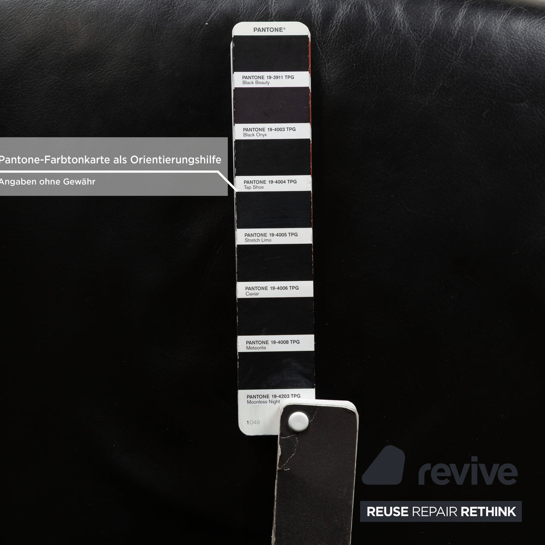 Rolf Benz 322 Leather Armchair Black