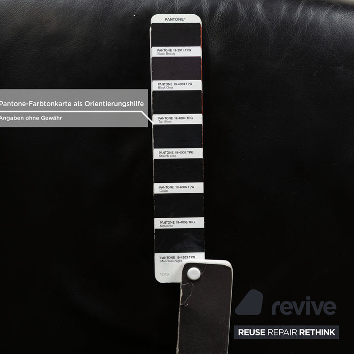 Rolf Benz 322 Leather Armchair Black