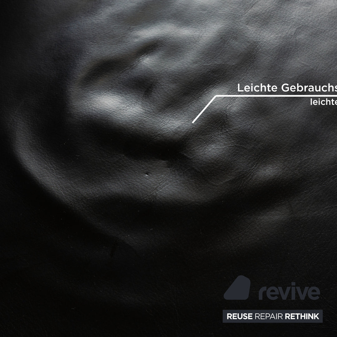 Rolf Benz 322 Leather Armchair Black