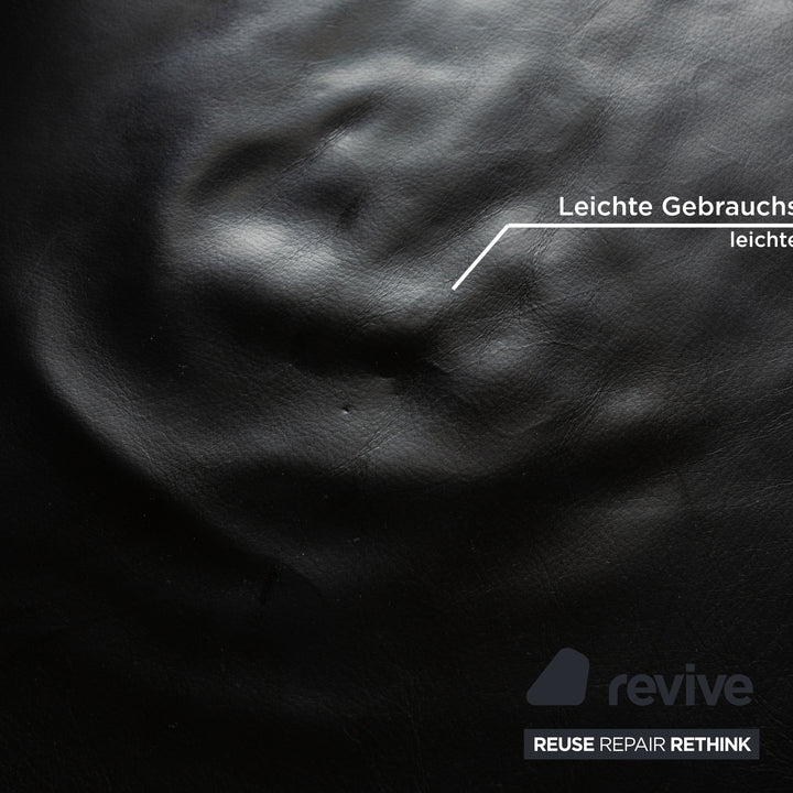 Rolf Benz 322 Leather Armchair Black